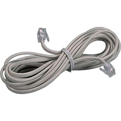 Prolunga Telefono Lineare Fme - Avorio 2 Plug 6/4 Mt 3- 5 Pezzi