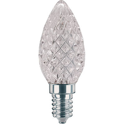 Lampadina led E14 3000K luce calda 8W C37-08C