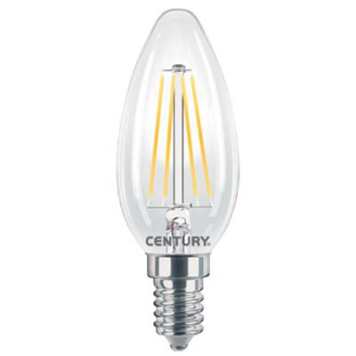 Lampada Wire Led Oliva Incanto Century - Calda Volt 230 Watt 6 Lumen 806 E14- 5 Pezzi