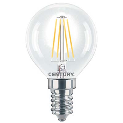 Lampada Wire Led Sfera Incanto Century - Calda Volt 230 Watt 4 Lumen 480 E14- 5 Pezzi