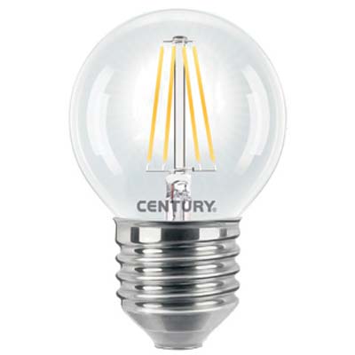 Lampada Wire Led Sfera Incanto Century - Calda Volt 230 Watt 4 Lumen 480 E27- 5 Pezzi
