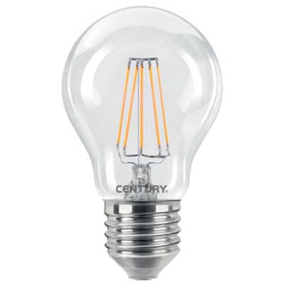 Lampada Wire Led Goccia Incanto Century - Calda Volt 230 Watt 7 Lumen 806 E27- 5 Pezzi