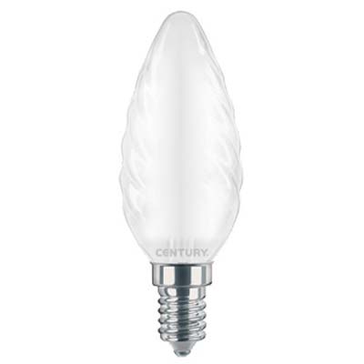 Lampada Wire Led Tortiglione Incanto Saten Century - Fredda Volt 230 Watt 4 Lumen 470 E14- 5 Pezzi