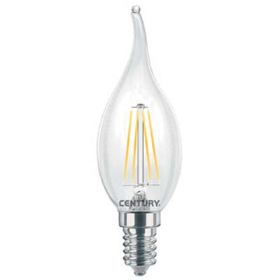 Lampada Wire Led Fiamma Incanto Century - Naturale Volt 230 Watt 4 Lumen 470 E14- 5 Pezzi