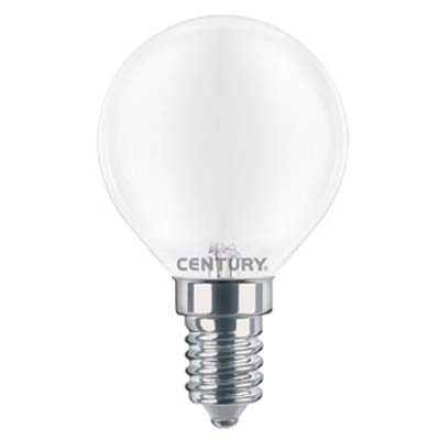 Lampada Wire Led Sfera Incanto Saten Century - Calda Volt 230 Watt 6 Lumen 806 E14- 5 Pezzi