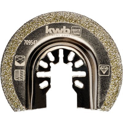 Lama X Multifunzione Semicircolare Diamantata Kwb Universale Mm 65X12