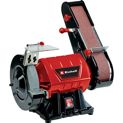 Smerigliatrice Levigatrice Banco Tcus 350 Einhell Volt 230 Watt 350 Mola Mm 150X32 Nastro Mm 50X686