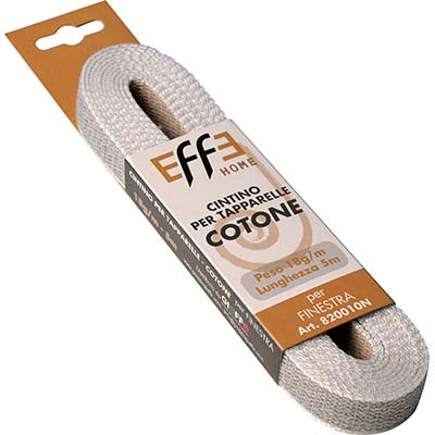 Cintino Avvolgibili Cotone Avana/Grigio - Mm 22 Gr/Mt 18 Mt 5- 12 Pezzi