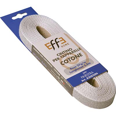 Cintino Avvolgibili Cotone Avana/Grigio - Mm 22 Gr/Mt 27 Mt 5,5- 12 Pezzi