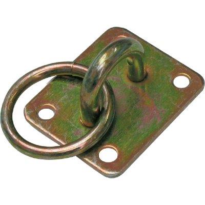 Cavallotto Fisso Tondo + Anello 925 - Zincato Giallo S.Mm 8,0 Mm 20X 21- 6 Pezzi