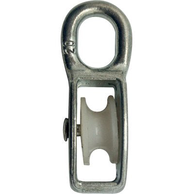 Puleggia Nylon Self - Occhiolo Nichelato D.Mm 60- 5 Pezzi