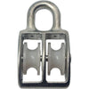 Puleggia Nylon Doppia Self - Occhiolo Nichelato D.Mm 80- 5 Pezzi