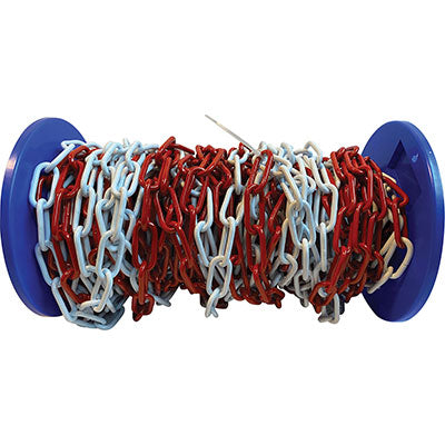 Catena Segnaletica Aref Acciaio Verniciato Bianco/Rosso D.Mm 5 Mt 30