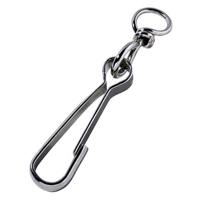 Moschettone + Givolare Acciaio Nichelato Hand - L.Mm 60- 100 Pezzi