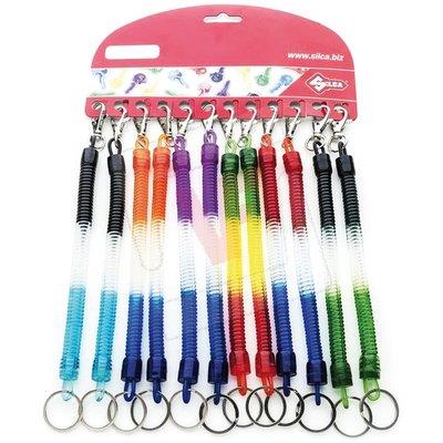Portachiave Molla Estensibile Silca - Cf=Pz 12- 1 Confezioni