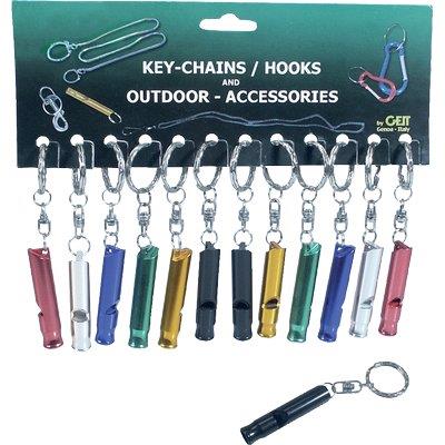 Portachiave Fischietto - Cf=Pz 12- 1 Confezioni