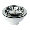 Pilettone Basket Lavello Inox - Pp/Inox 11/2F + Tappo Griglia Basket- 2 Pezzi