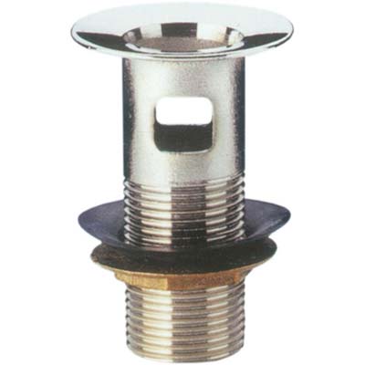 Piletta Scarico Bidet + Troppo Pieno - Ottone Cromato 1 Cf=Pz 2- 1 Confezioni