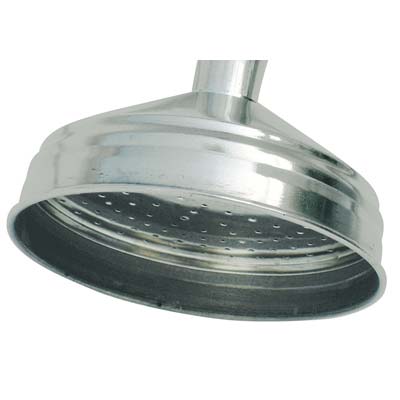 Soffione Doccia 1 Getto - Acciaio Inox 1/2F Mm 100- 5 Pezzi