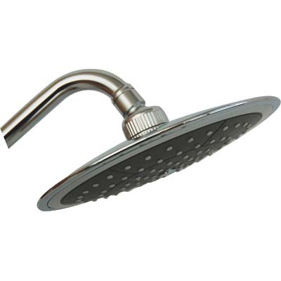 Soffione Doccia + Snodo Round Abs Cromato 1/2F Mm 200