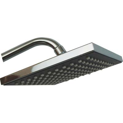 Soffione Doccia + Snodo Quadro Abs Cromato 1/2F Mm 200X200