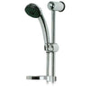 Saliscendi Doccetta 1 Getto Jet Abs Cromato Tubo Mm 25 + Flex Cm 150 + D.Mm 70