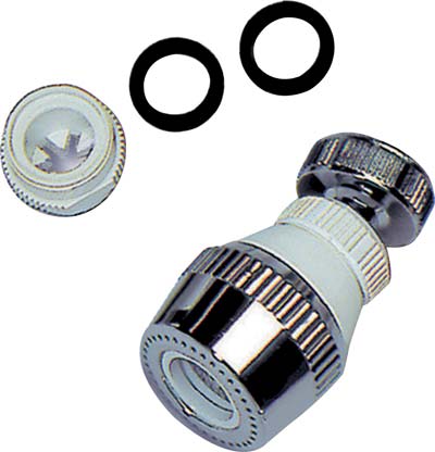 Doccetta Aeratore + Snodo - Cm 7 F22X1 + Adattatore M24X1- 4 Pezzi