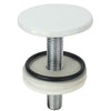 Tappo Copriforo Sanitari Ottone - Bianco Mm 50 Cf=Pz 2- 5 Confezioni