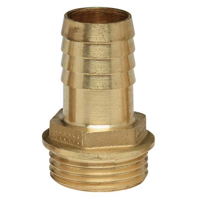 Portagomma Filetto Maschio Ottone - Mm 40X11/4M- 6 Pezzi