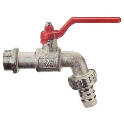 Rubinetto A Sfera + Leva Stars - Ottone Nichelato 1X11/4- 6 Pezzi