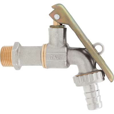 Rubinetto A Sfera Portalucchetto 144 Itap - Ottone Nichelato 3/4X3/4- 8 Pezzi