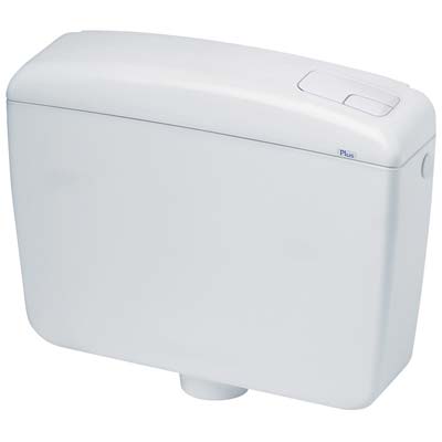 Cassetta Scarico Esterna Plus 2 Cr Abs Doppio Scarico Lt 7 Cm 44X12 H.Cm 31