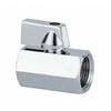 Valvola Mini A Sfera X Scaldacqua Workit - Ottone Cromato 3/8Ff- 5 Pezzi