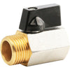 Valvola Mini A Sfera X Scaldacqua Workit - Ottone Cromato 1/2Mf- 5 Pezzi