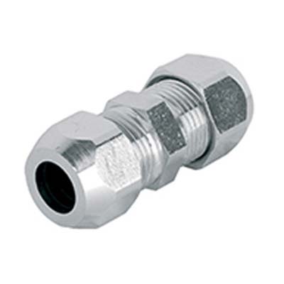 Manicotto Stringitubo X Canna Rame Cromato - Ottone Cromato Mm 10- 5 Pezzi