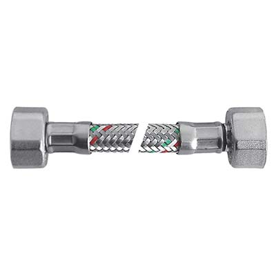Flessibile Flexcore Ff Parigi - Inox 304/Pe-Rt + Guarnizione 3/8Ff Cm 15- 5 Pezzi