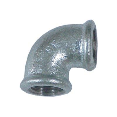 Gomito Ff Ghisa Zincata 90 Gebo - 11/2F- 2 Pezzi