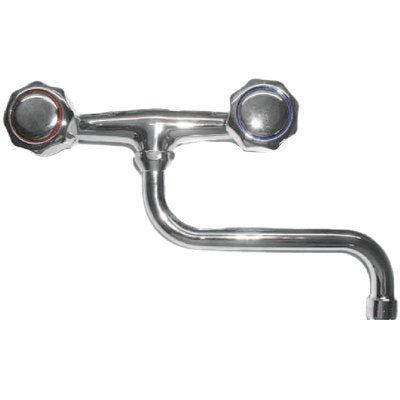 Gruppo Lavello A Parete Stella Ottone Cromato