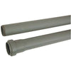 Tubo Scarico Idrico Ad Innesto 1 Bicchiere - Pp Grigio Mm 90 Cm 100- 2 Pezzi
