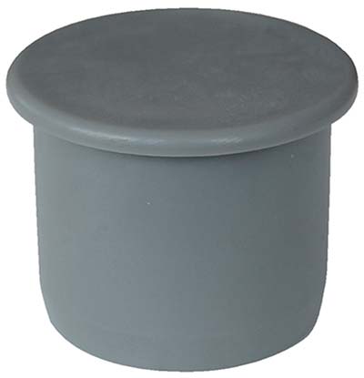 Tappo Scarico Idrico Ad Innesto - Pp Grigio Mm 40- 40 Pezzi