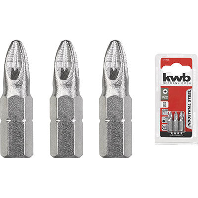 Inserto Croce Pozidriv X Avvitatore Kwb - Pzxmm 1X25 Cf=Pz 3- 5 Confezioni