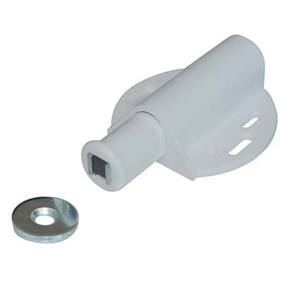 Cricchetto Magnetico A Scatto Sportelli 680 - Mm 42 H.Mm 16 Kg 6 + Incontro Bianco- 100 Pezzi