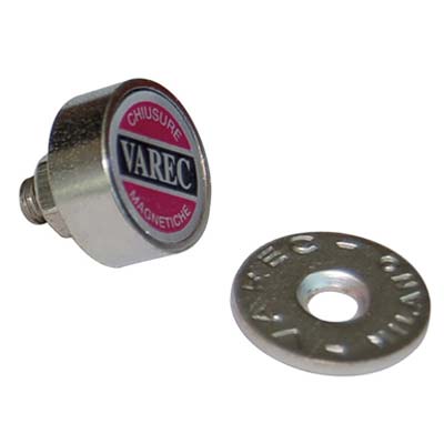 Cricchetto Magnetico A Pasticca Rpv Varec - Mm 14 Kg 1,5 + Perno + Incontro- 24 Pezzi