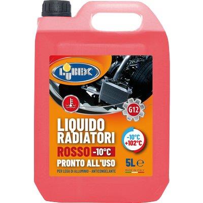 Liquido Antigelo X Radiatore Auto Rosso Lubex - Fino A -10 °C Lt 5- 4 Pezzi