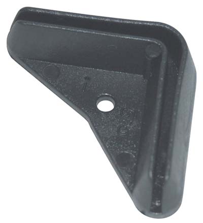 Puntale X Asta Metallica - Pe Nero Mm 35X35 Ambidestro- 10 Pezzi