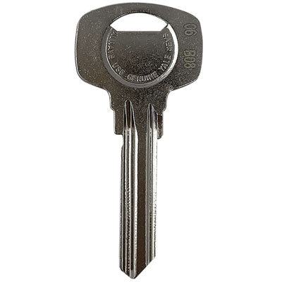 Chiave Piatta Yale 1006 Dx 6 Perni Originale - Ottone Nichelato- 20 Pezzi
