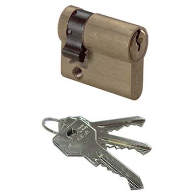 Mezzo Cilindro Sagomato 0G304 Ka Ar14723 Cisa Ottone Chiavi 3 Ka Camma Din Mm 40 30+10