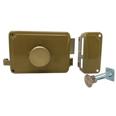 Serratura Legno Applicare P22 2030 Facchinetti C.Tondo Staccato M2+Scr Sx E.Mm 70