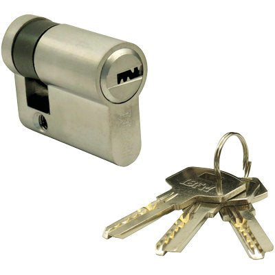 Mezzo Cilindro Sagomato 2303 Ibfm - Ott.Crom.Satin Chiavi 3 Mm 50 40+10- 2 Pezzi