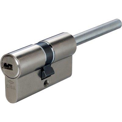 Cilindro Sagomato Asixp8 Pro Pomolo Cisa Ott.Nich.Satin Chiavi 5+1 Mm 75 30+45